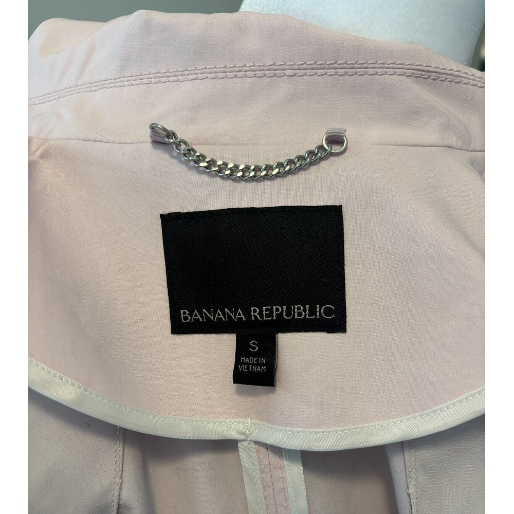 Banana‎ Republic Women's Belted Trench Coat Pink Size Small - Picture 5 of 5